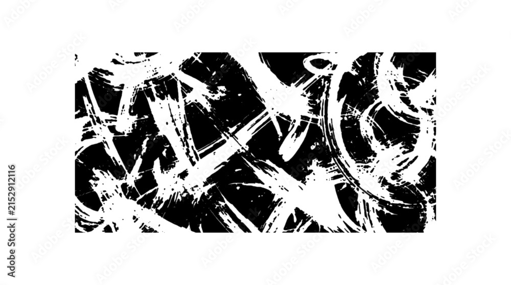 Fototapeta premium Abstract bold wavy brush stroke background with grunge texture. Hand drawn curly thick line with brush texture. illustration art drawn vintage