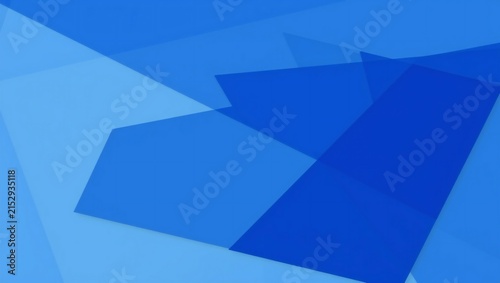 Abstract blue background with geometric shapes and overlapping layers
