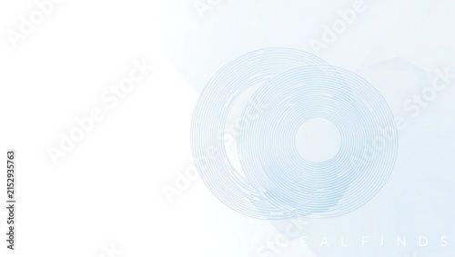 Abstract light blue circular lines pattern with concentric rings design