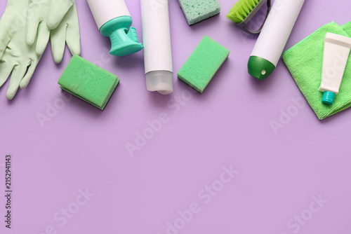 Cleaning supplies and house...