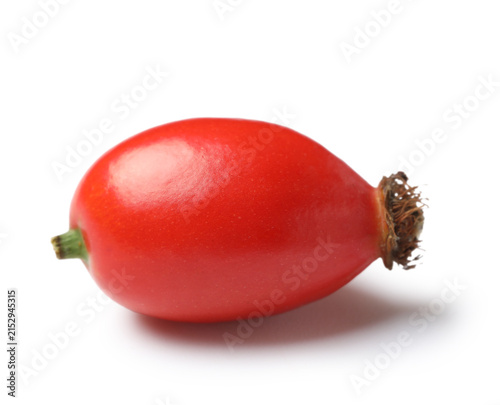 Fresh rose hip berry on whi...