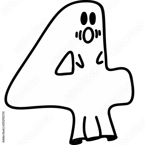 Cute Ghost Number 4