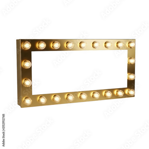 Gold decorative rectangular picture frame