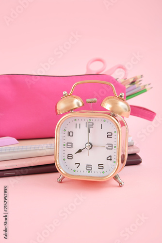 Alarm clock with notebooks ...