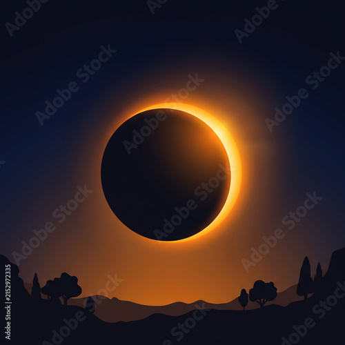 Dramatic Solar Eclipse