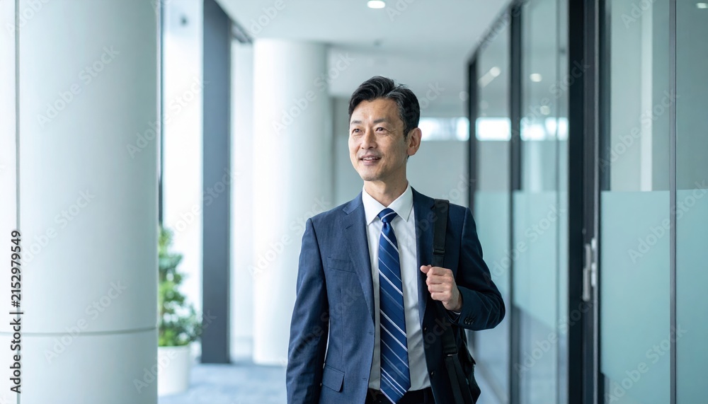 Fototapeta premium executive walking through modern office