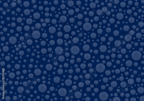 abstract blue color with dotted circles in different sizes pattern background wallpaper design