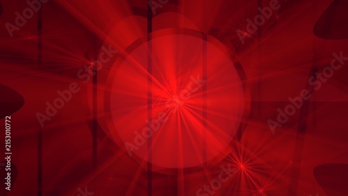 Illustration created as a 3D render without generative AI, abstract futuristic energy burst and geometric cosmic light background