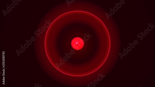 Illustration created as a 3D render without generative AI, abstract futuristic energy burst and geometric cosmic light background