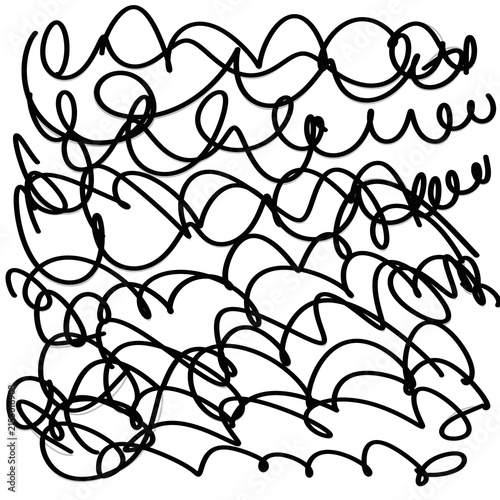 Bold Abstract Scribble Line Art Design