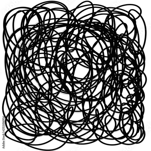 Abstract Hand Drawn Scribble Line Background