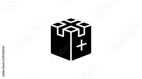 Gift Box Plus Sign Icon