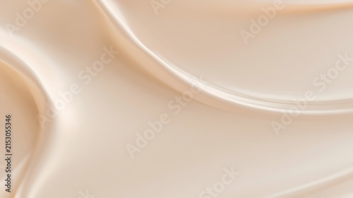 Soft Beige Silk Fabric Swirl and Waves Aesthetic Background