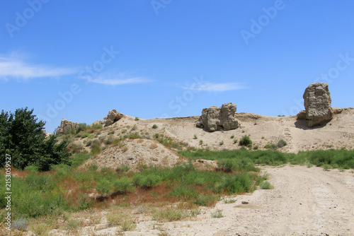 The ruins of the historic city of Poykent are located in the countryside of the Bukhara region. Founded in the 4th century BC, the city is on the UNESCO World Heritage Tentative List.