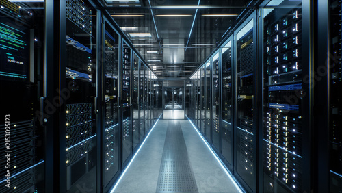 фотографія Modern Data Center Server Room