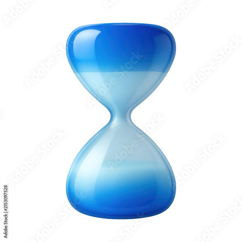 PNG Blue gradient hourglass illustration.