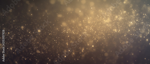 Konstfotografi Abstract golden bokeh glitter background