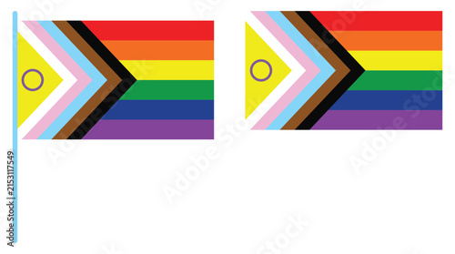 Foto New intersex inclusive progress pride flag 2026