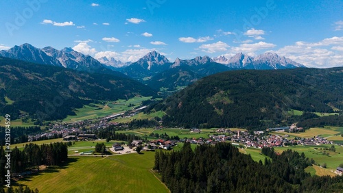 Canvastavla The historic alpine Braies valley, Dolomites, Italy