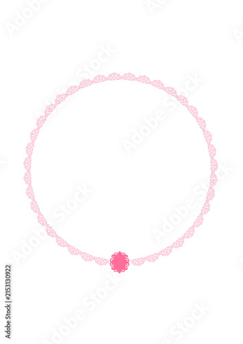 Pink theme invitation wedding decoration