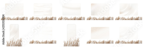 Transparent collection frosted glass frame with rounded corners and glossy reflection, isolated on a transparent background.