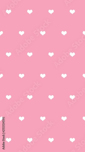 Pink Heart Pattern Blinking Loop Animation Vertical Video