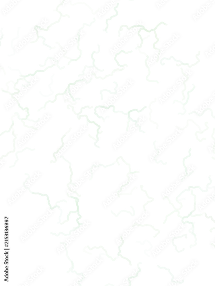 Fototapeta premium Intricate pattern of light green squiggly lines scattered uniformly across a dark black artistic space design