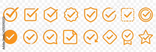 Принти на полотні Checkmark icon set