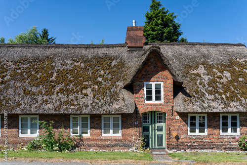 Thatched house in Nordfriesland, Schleswig-Holstein