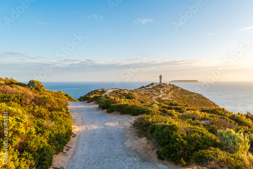 Scenic walking trail to Cape Spencer Lighthouse overlooking the coast, Innes National Park, Yorke Peninsula, South Australia