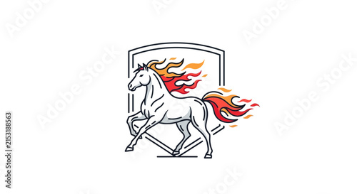 flaming horse logo