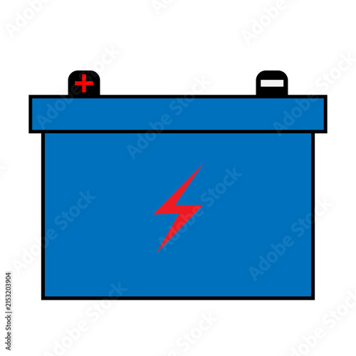 Rechargeable Battery and Energy Storage Icon 