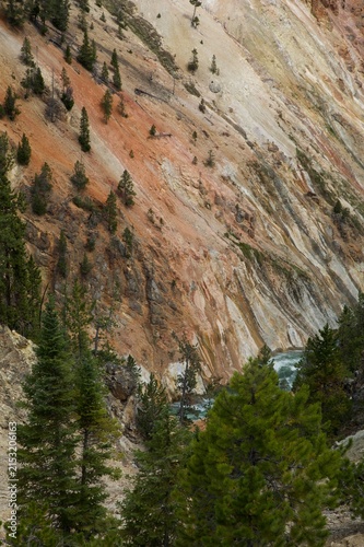 Canvastavla Roche jaune de Yellowstone - USA