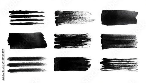 Underline stroke marker felt pen scribbles doodle line collection. Hand drawn outline sketch wave brush mark elements crosshatch rough dividers set for text highlight underline emphasis. 