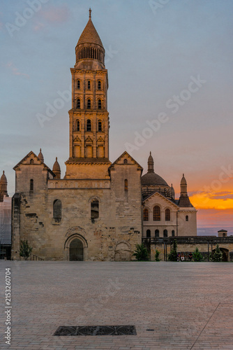 Kathedrale Saint-Front im Abendlicht in Pèrigueux, Dordogne, Frankreich