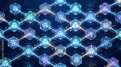 blockchain technology crypto network decentralized system digital currency cyber security data encryption smart contract virtual blocks node connection ledger technology
