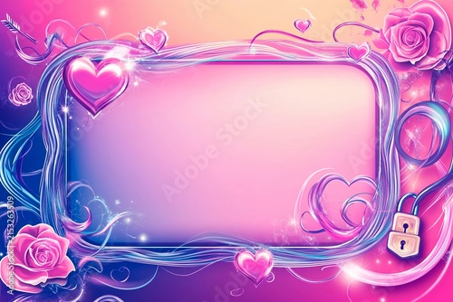 Unique frame for Valentine's Day, Mother's Day, weddings and Women's Day