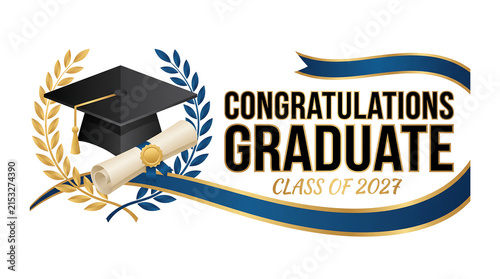 Graduation emblem celebrates class of 2027.