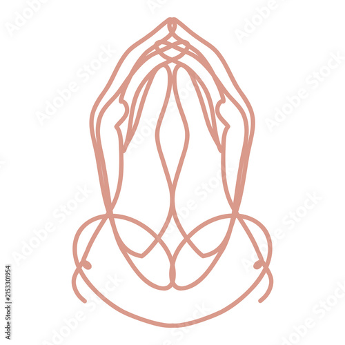 creative image of hands clasped in prayer