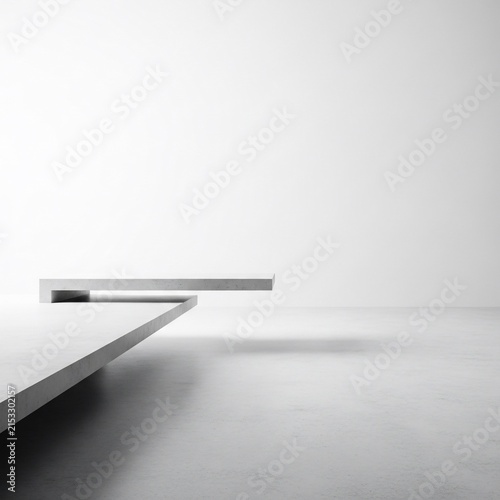 Minimalist Dive: Geometric Angles Under Soft Illumination