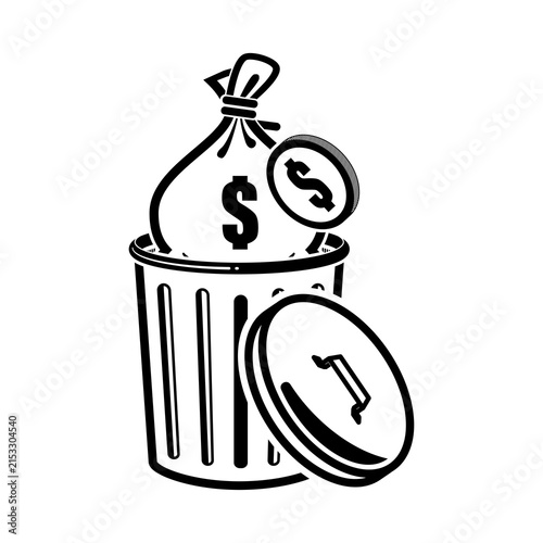 Fotografie A waste of money is spending funds on things that provide little to no actual value