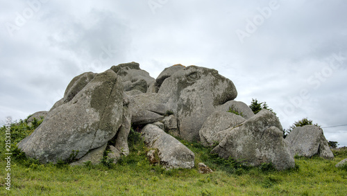Scenic landscape at the coast of Guisseny, Brittany, France
