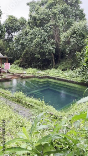 Temple Pond, Nellithirtha Temple, Nellithirtha Shree Somanatheswara Guhalaya