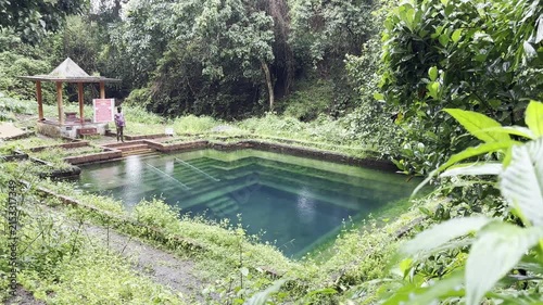 Temple Pond, Nellithirtha Temple, Nellithirtha Shree Somanatheswara Guhalaya