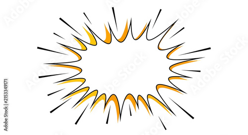 Radiant Burst Speech Bubble - Pop Art Comic Explosion