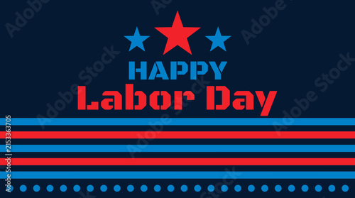 Colorful Labor Day celebration banner design.
