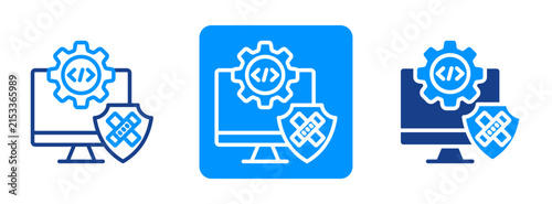 Software Patch Icon In Dual Tone Style