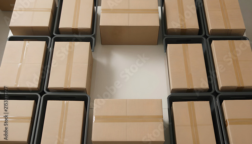 Holiday E-commerce Orders Organized in Fulfillment Batches: Grid Layout