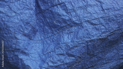 Fotografía Blue Woven Plastic Sheet Texture Close-Up