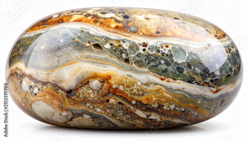 Vibrant colorful mineral stone specimen macro.